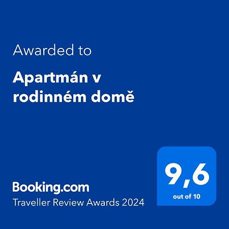 Apartman V Rodinnem Dome Jaroměř Kültér fotó